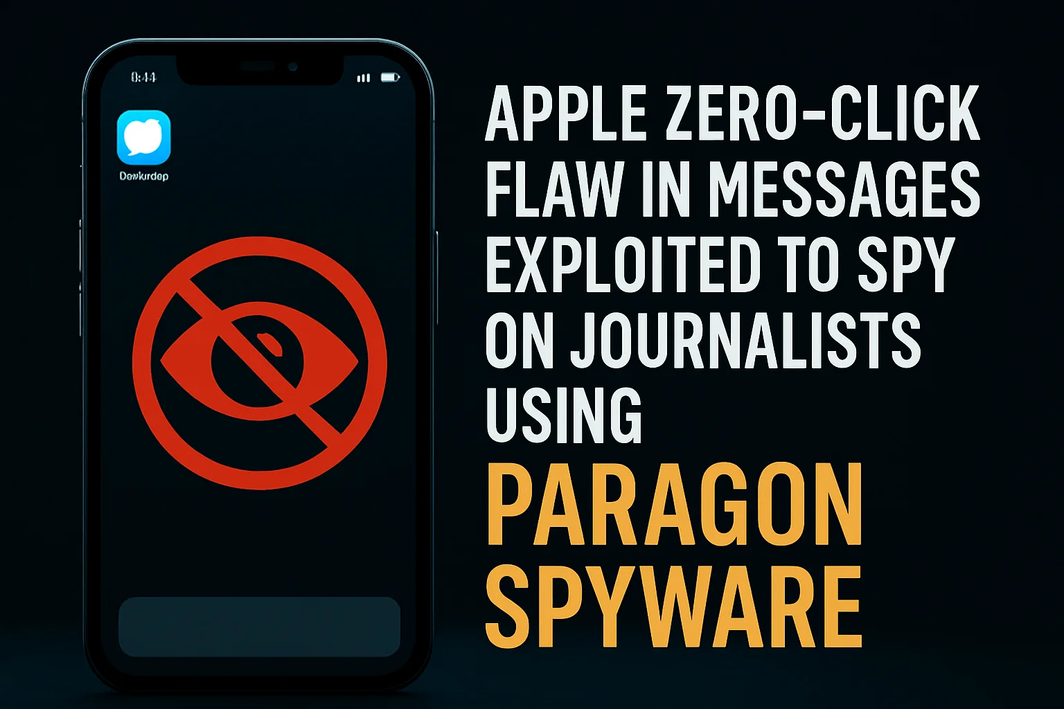 Apple Zero Click Spyware BugMohol